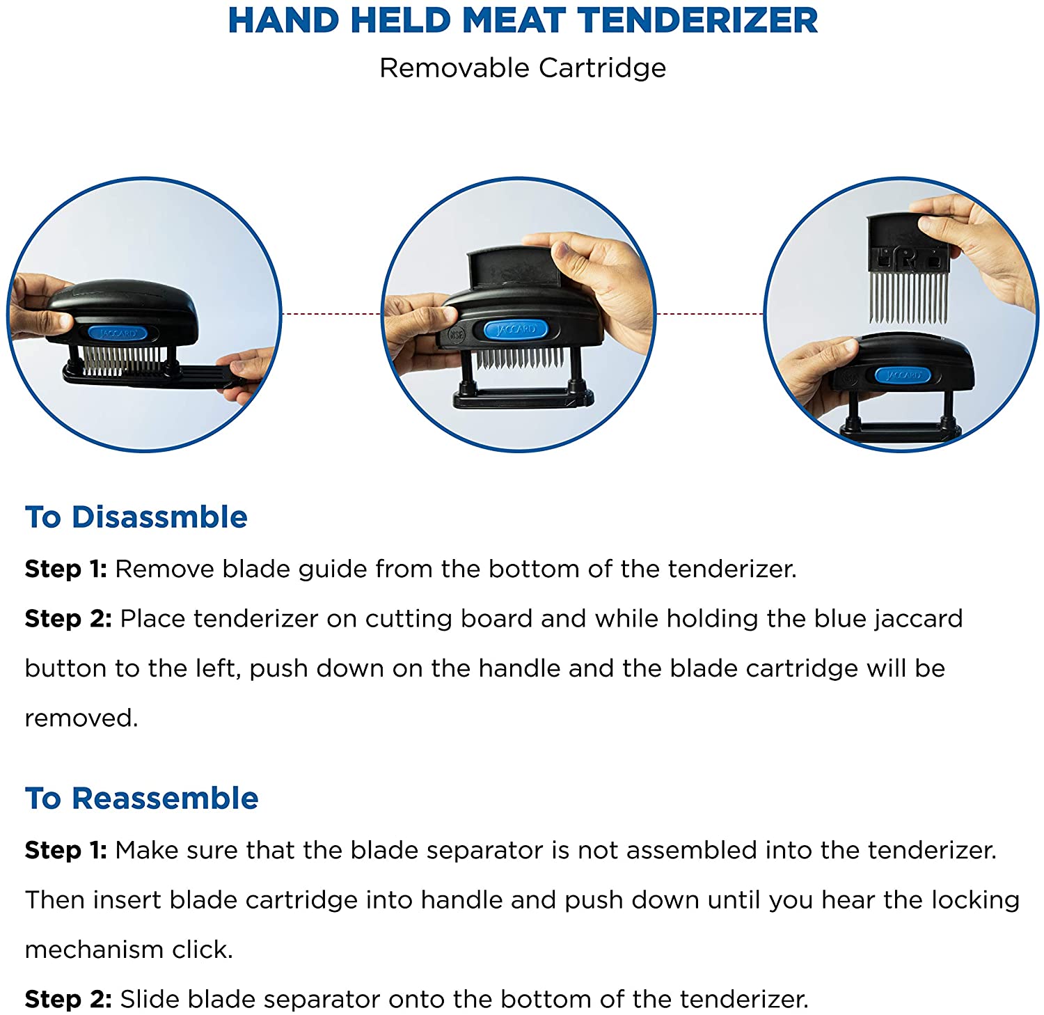 Meat Maximizer™ Meat Tenderizer (45 knives, ABS Composite Columns)